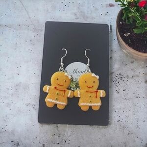 Adorable Gingerbread Girl Earrings